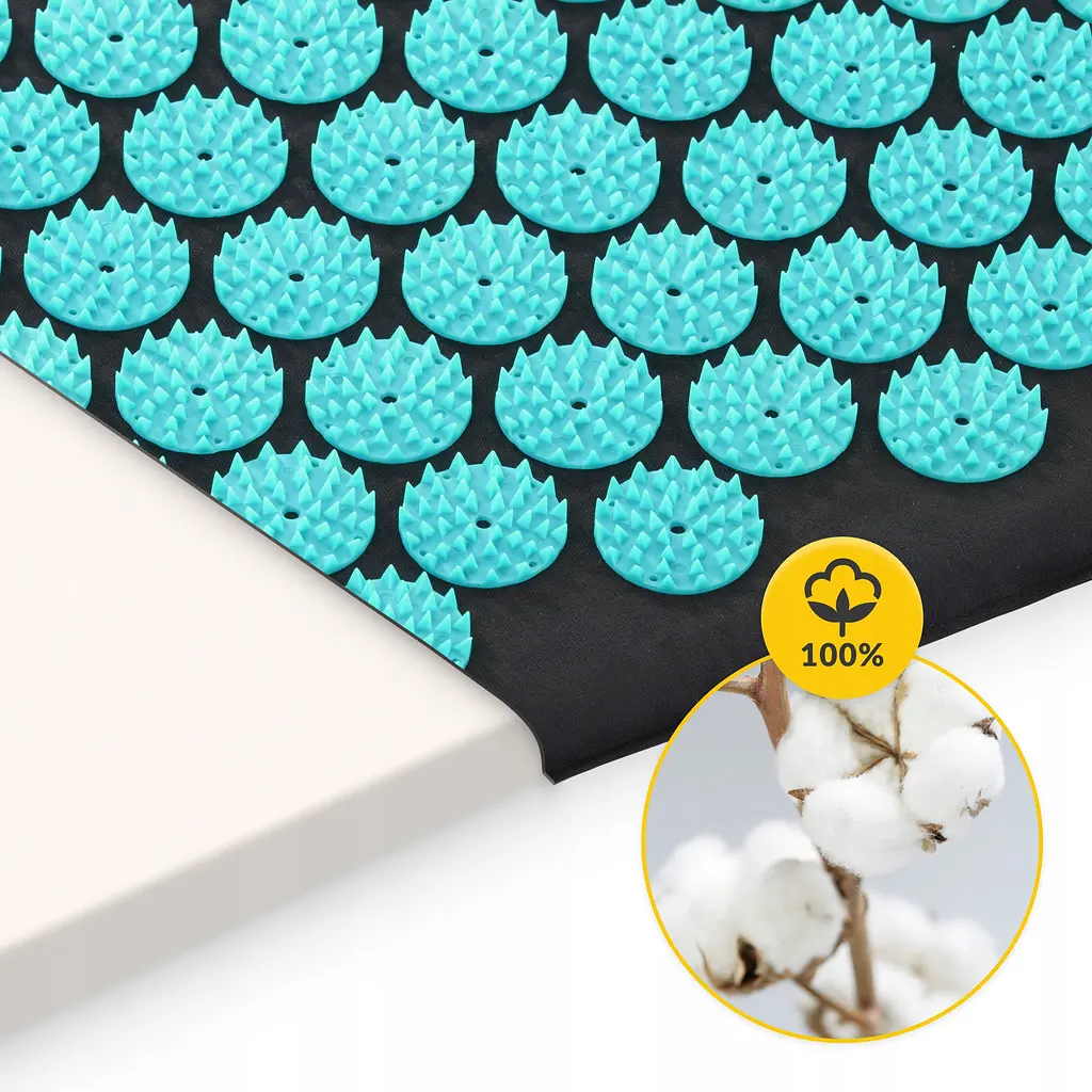 Килимок акупунктурний з валиком 4FIZJO Classic Mat Аплікатор Кузнєцова Black/Blue (P-5905973402385) - фото 5