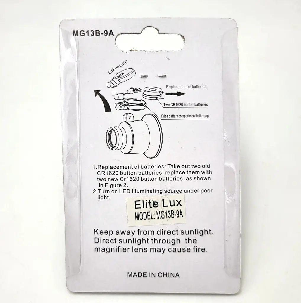 Лупа очна з LED підсвічуванням 20 кратна UKC Mg13b-9A - фото 7
