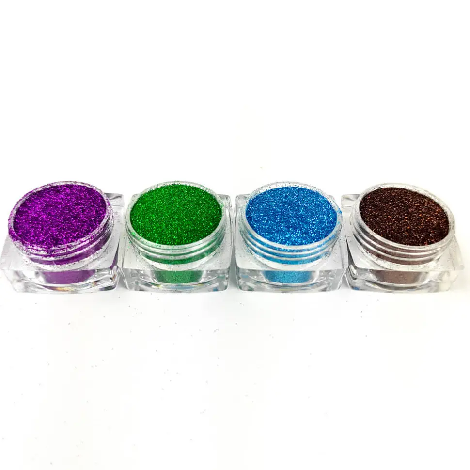 Набор глиттера для био-тату Базовый №3 Fresh Tattoo glitter-set-4x-3, 4 цвета - фото 2