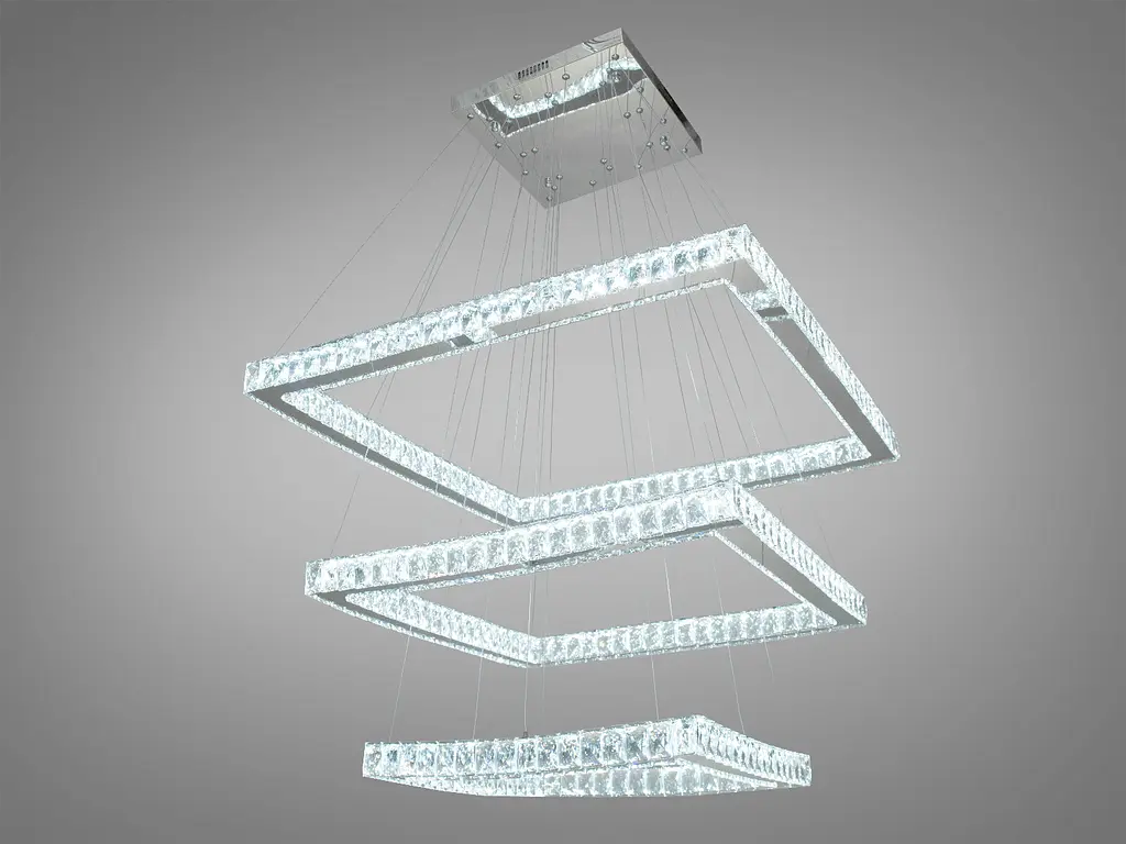 Хрустальная светодиодная люстра-подвес, 165W - фото 2