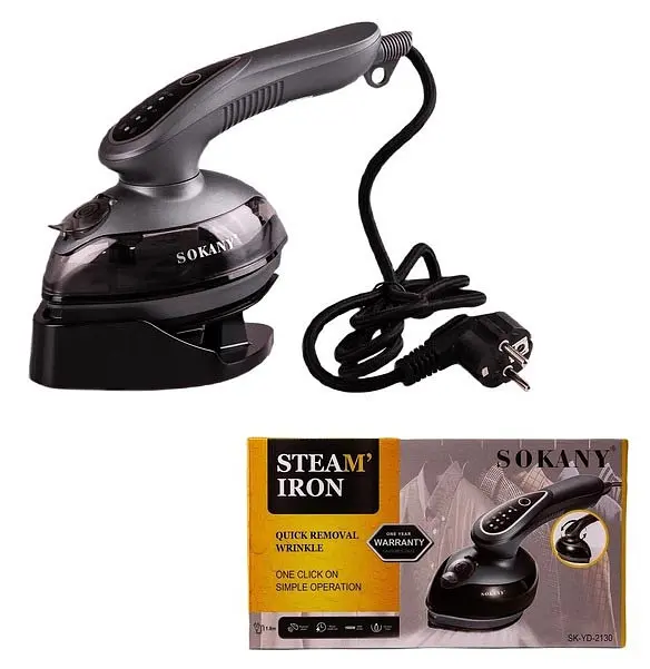 Отпариватель дорожный Sokany SK-YD-2130 мини-утюг для глажения и отпаривания 1600 Вт - фото 5