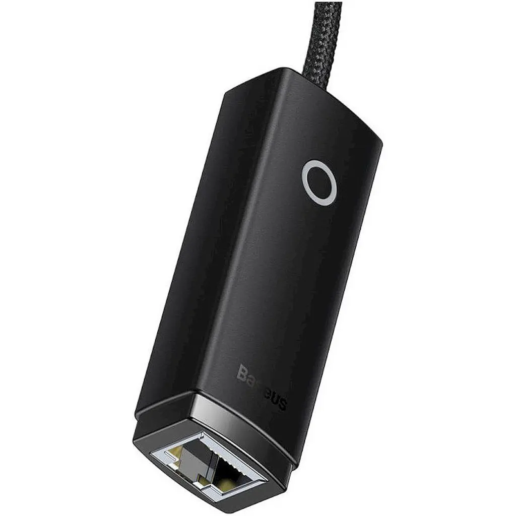 USB-хаб Baseus Lite Series USB-C - RJ45 LAN Adapter 0.22 м Black [WKQX000301] [111356] - фото 4
