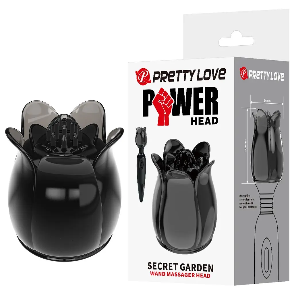 Насадка на вібратор мікрофон Pretty Love Power Head Secret Garden - фото 9