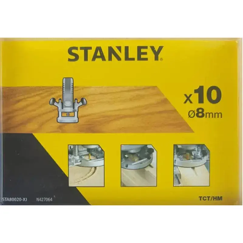 Набір фрез Stanley TCT 8 мм, 10 шт. (STA80020) - фото 3
