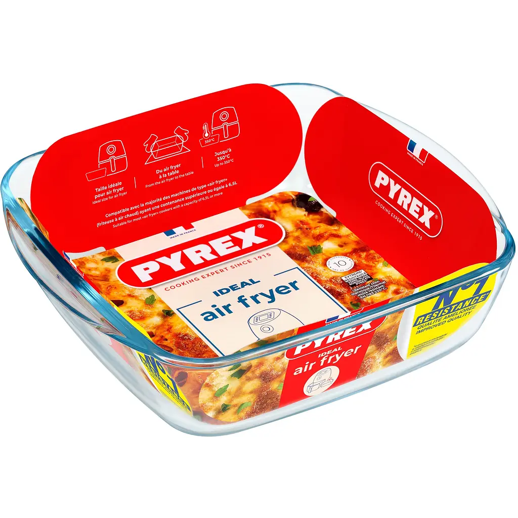 Форма Pyrex Airfryer квадратна 25x22x7 см 2.2 л (212B100/7948) - фото 2