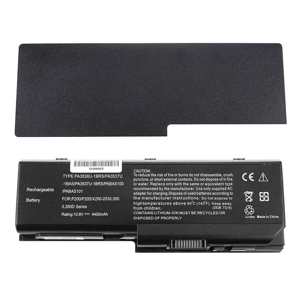 Акумулятор Toshiba PA3536 (Equium P200 Series, Satellite L350 Series, L355 Series, L355D Series, P200 Series) 10.8V 4400 mAh Black