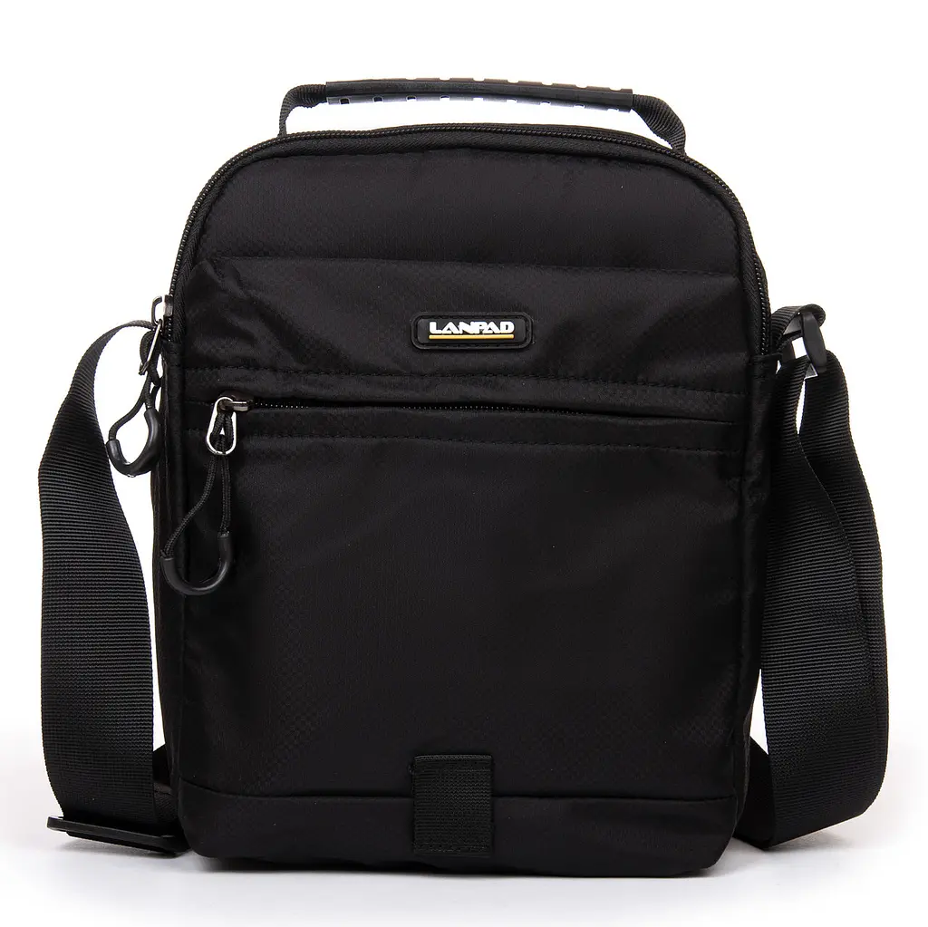 Чоловіча сумка-планшет Lanpad чорний (LAN7669 black) - фото 2