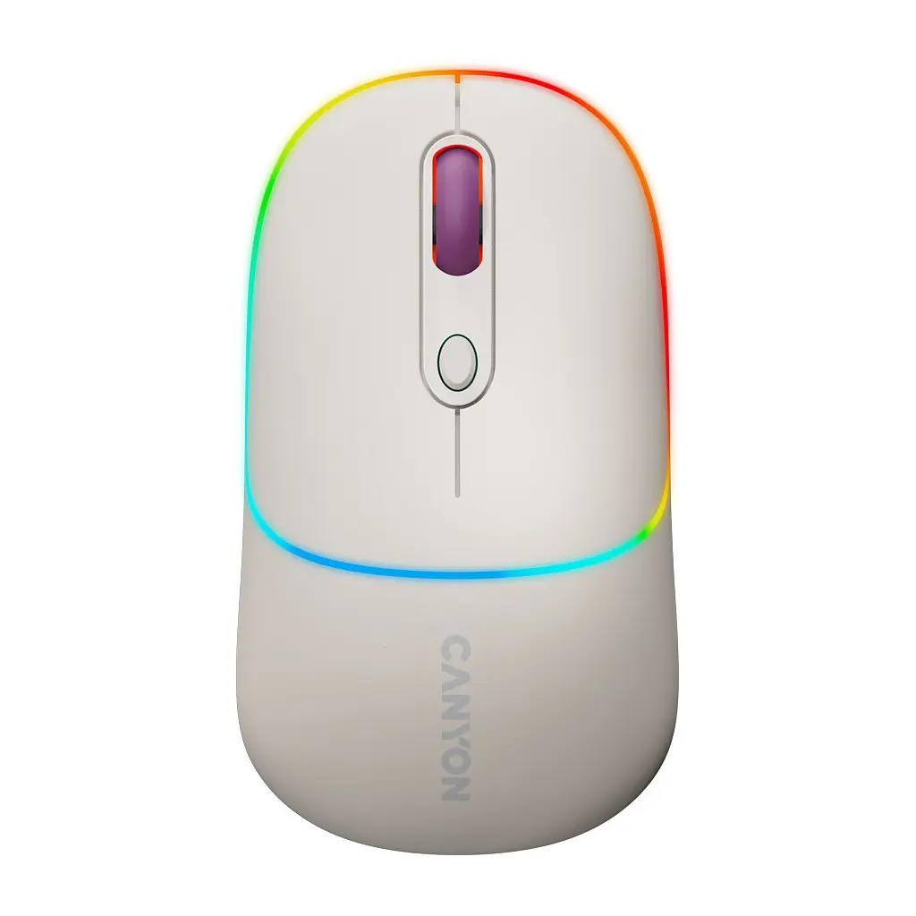 Мишка Canyon MW-22 Dual Band RGB Wireless Rice (CNS-CMSW22RC) - фото 2