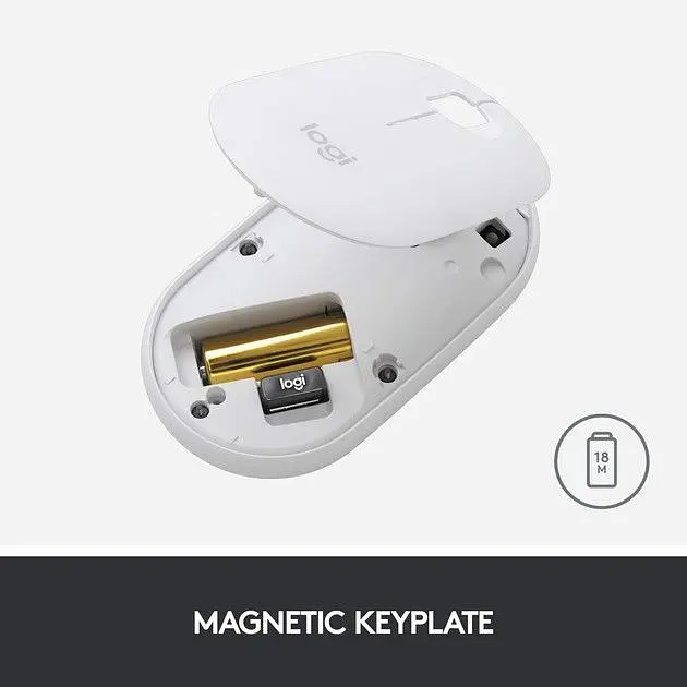 Мышь компьютерная Logitech Pebble M350 White (910-005716, 910-005541) - фото 3
