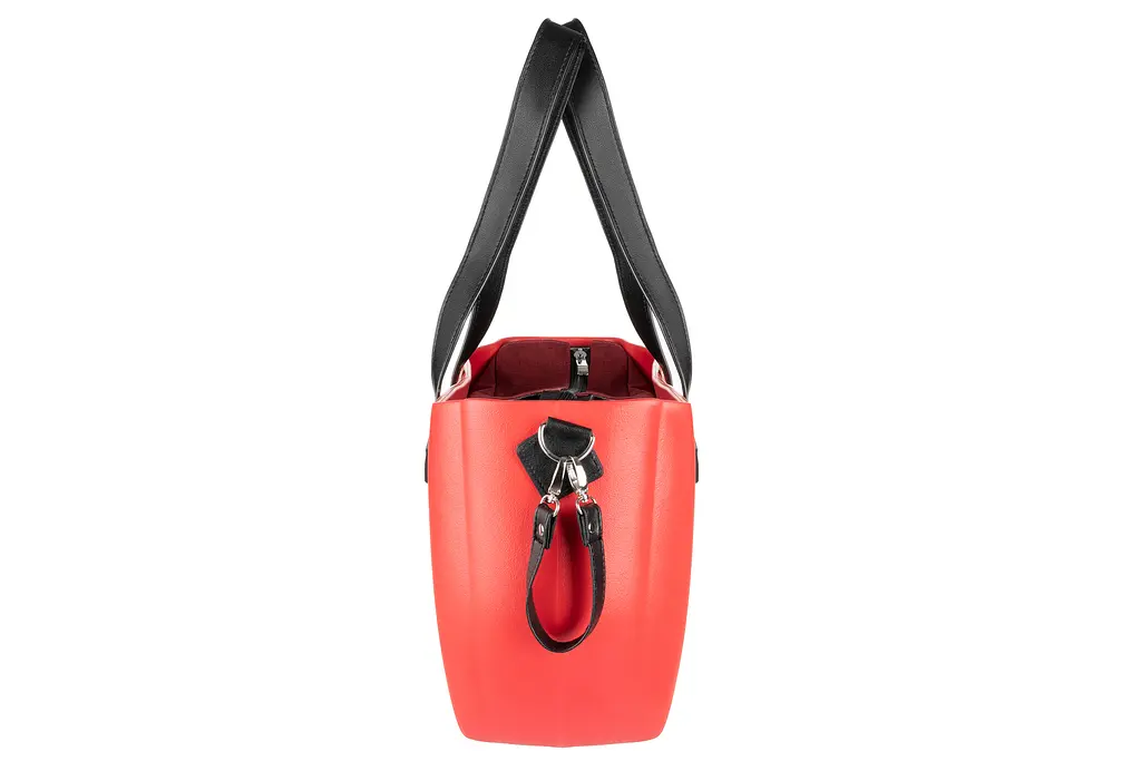 Сумка MyMia ручки эко-кожа, коврик, ремни для коляски, красно-черный Nuvita det0018685 - фото 4