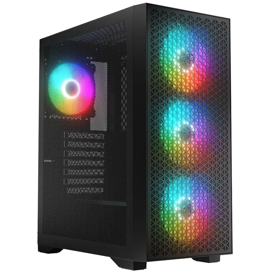 Корпус LogicConcept DART PRO ARGB MIDI BLACK MESH fans 4x120 мм без БЖ ATX (AT-DART-PRO-ARGB-10) - фото 6