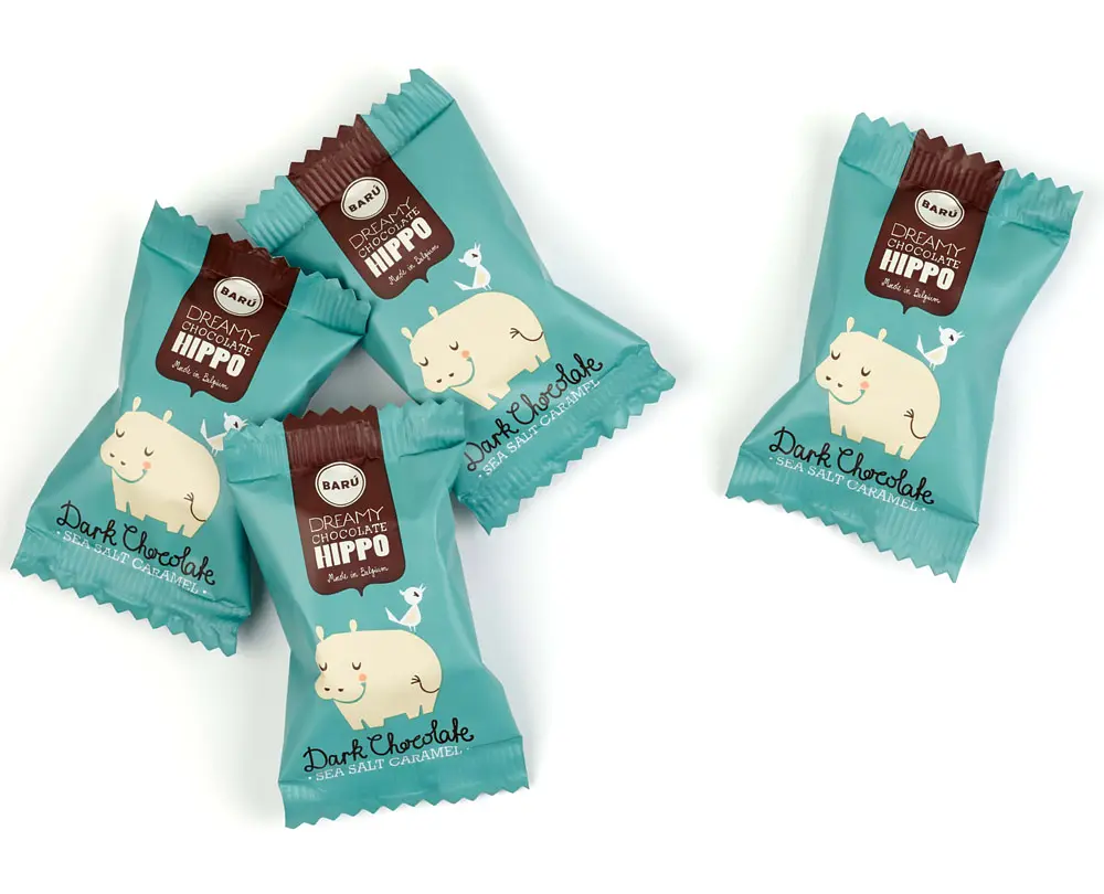 Шоколад черный Baru Dreamy Hippo с соленой карамелью 60 г - фото 3