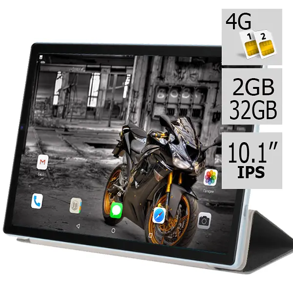Планшет-телефон Hoozo LTE Tab232 Blue 2/32 DUAL SIM 10.1" IPS c Чохлом - фото 2