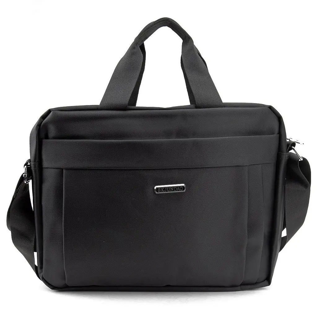 Сумка-портфель чоловіча текстильна для ноутбука 13'' та документів Tiding Bag M56-3813A чорна - фото 3