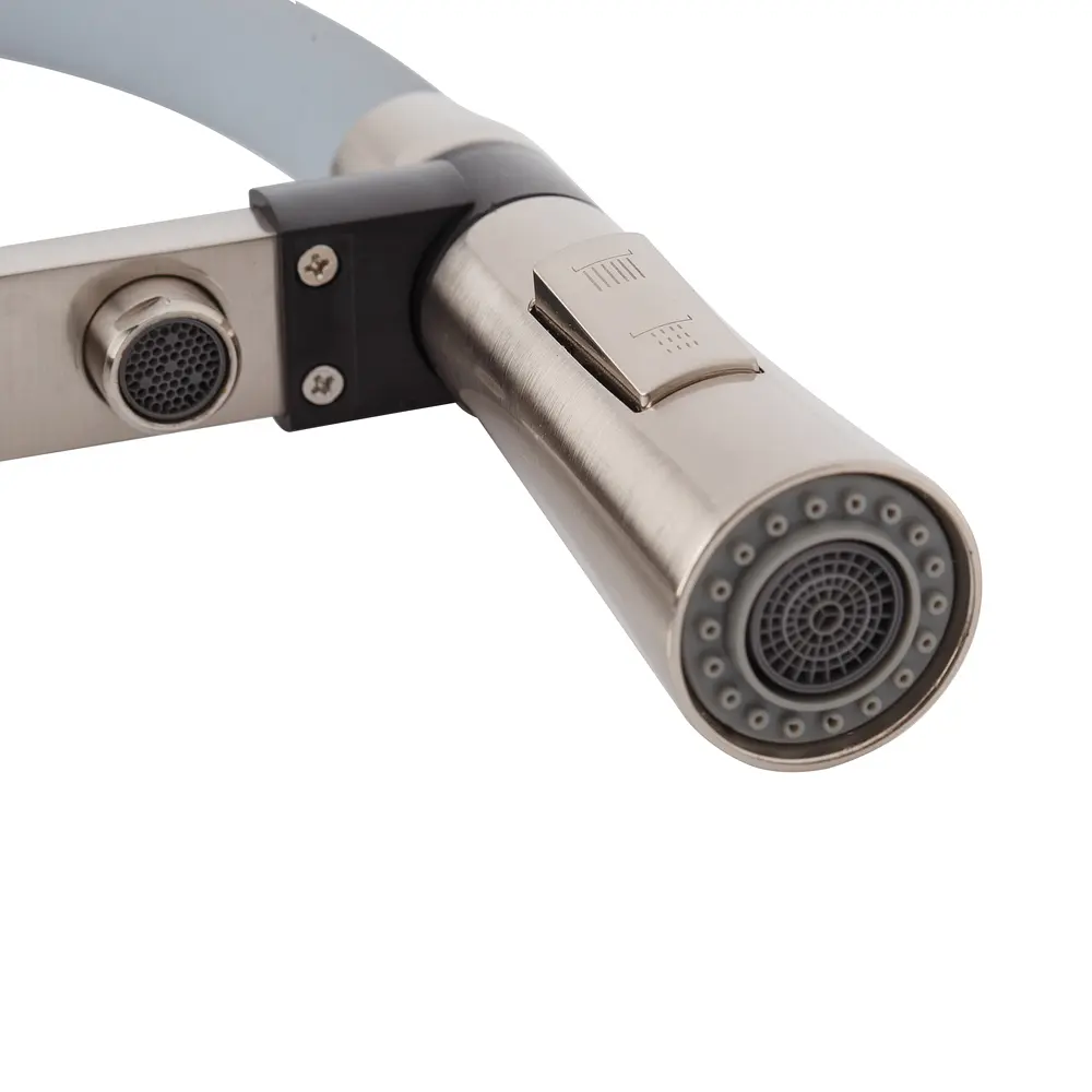 Смеситель для кухни Mixxus Premium Magnet 021 SS Color с гибким изливом MI6976 Нержавеющая сталь - фото 6