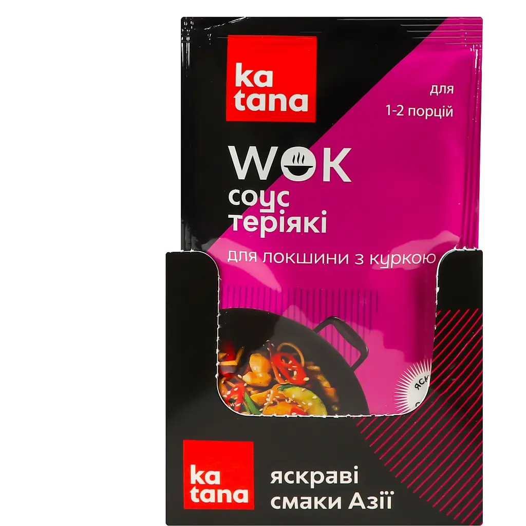 Соус Katana Wok Теріякі для локшини з куркою 60 мл - фото 3