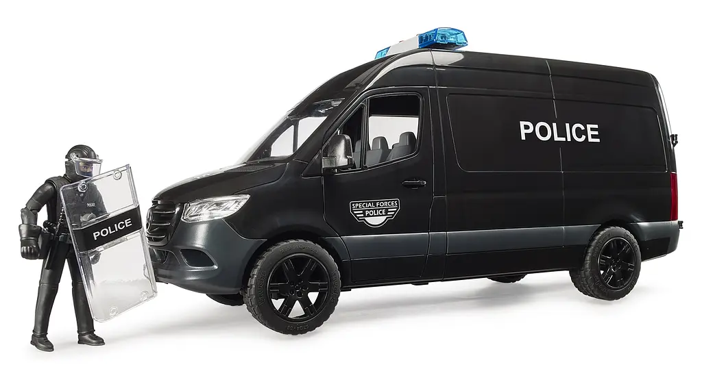 Набір іграшковий Bruder поліцейський мікроавтобус спецпризначення MB Sprinter (02685) - фото 2