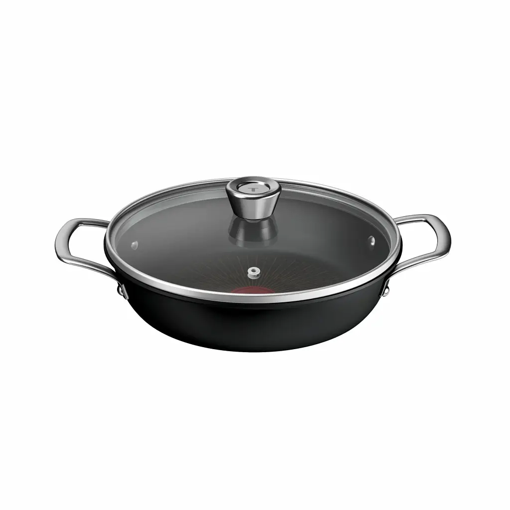 Сотейник Tefal Excellence+ з кришкою 24см чорний (G3308802)