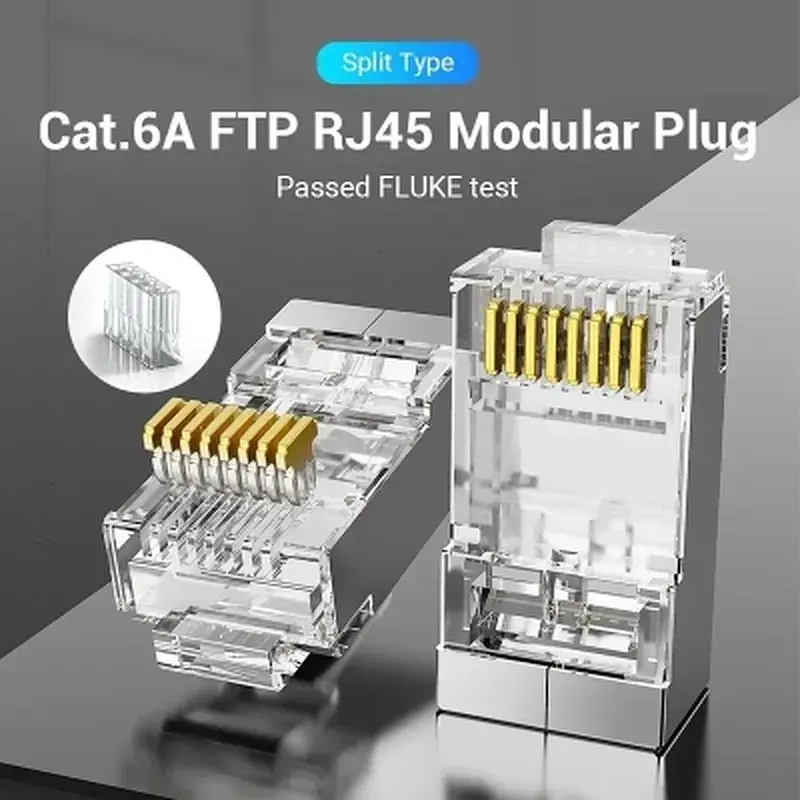 Конектор RJ45 FTP Cat.6 Modular 10 шт. Vention (IDFR0-10) - фото 5