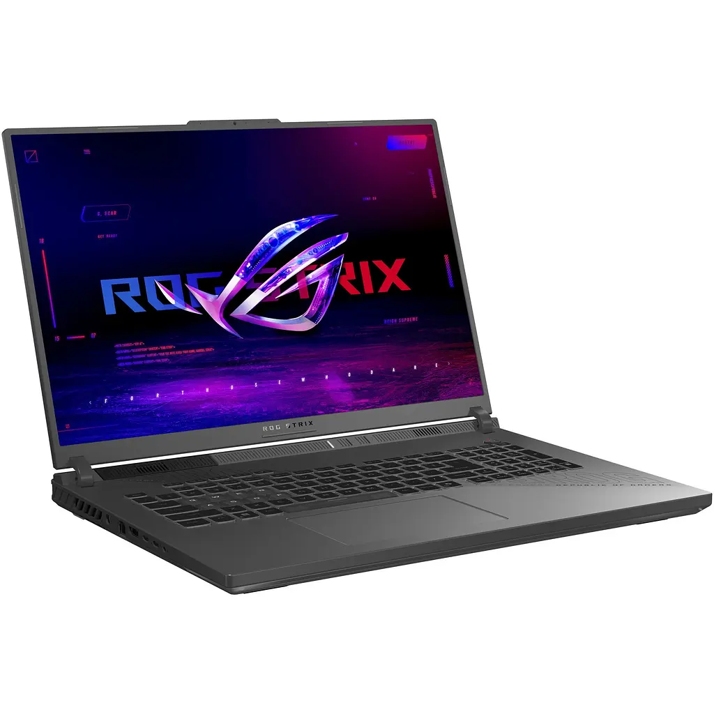 Ігровий ноутбук ASUS ROG Strix G18 G814PM AMD Ryzen 9 8940HX до 5, 3 ГГц, 18 дюймів, Full HD+, WUXGA, 144 Гц, IPS, 32 ГБ DDR5, 1 ТБ SSD, NVIDIA GeForce RTX 5060 8 ГБ GDDR7, Eclipse Gray - фото 10