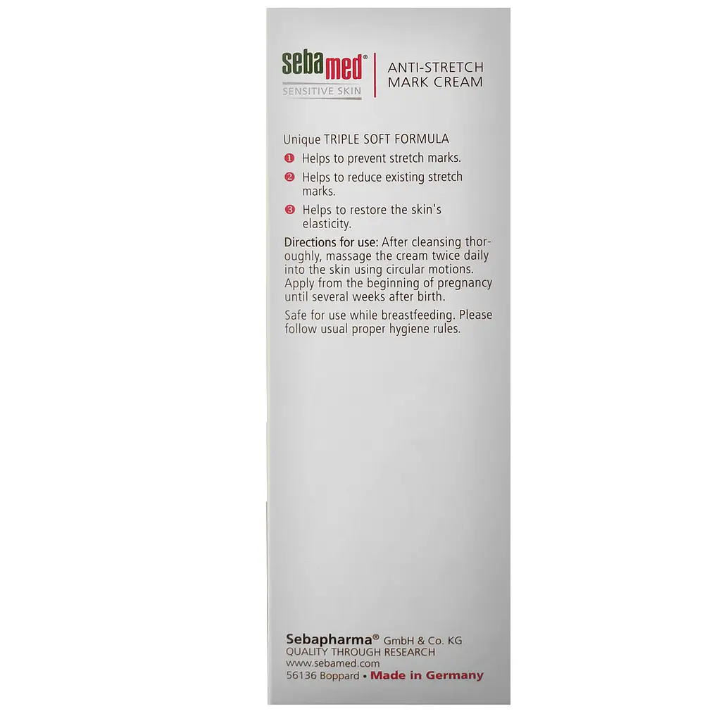 Крем Sebamed Sensitive Skin для чутливої шкіри тіла проти розтяжок, 200 мл - фото 4