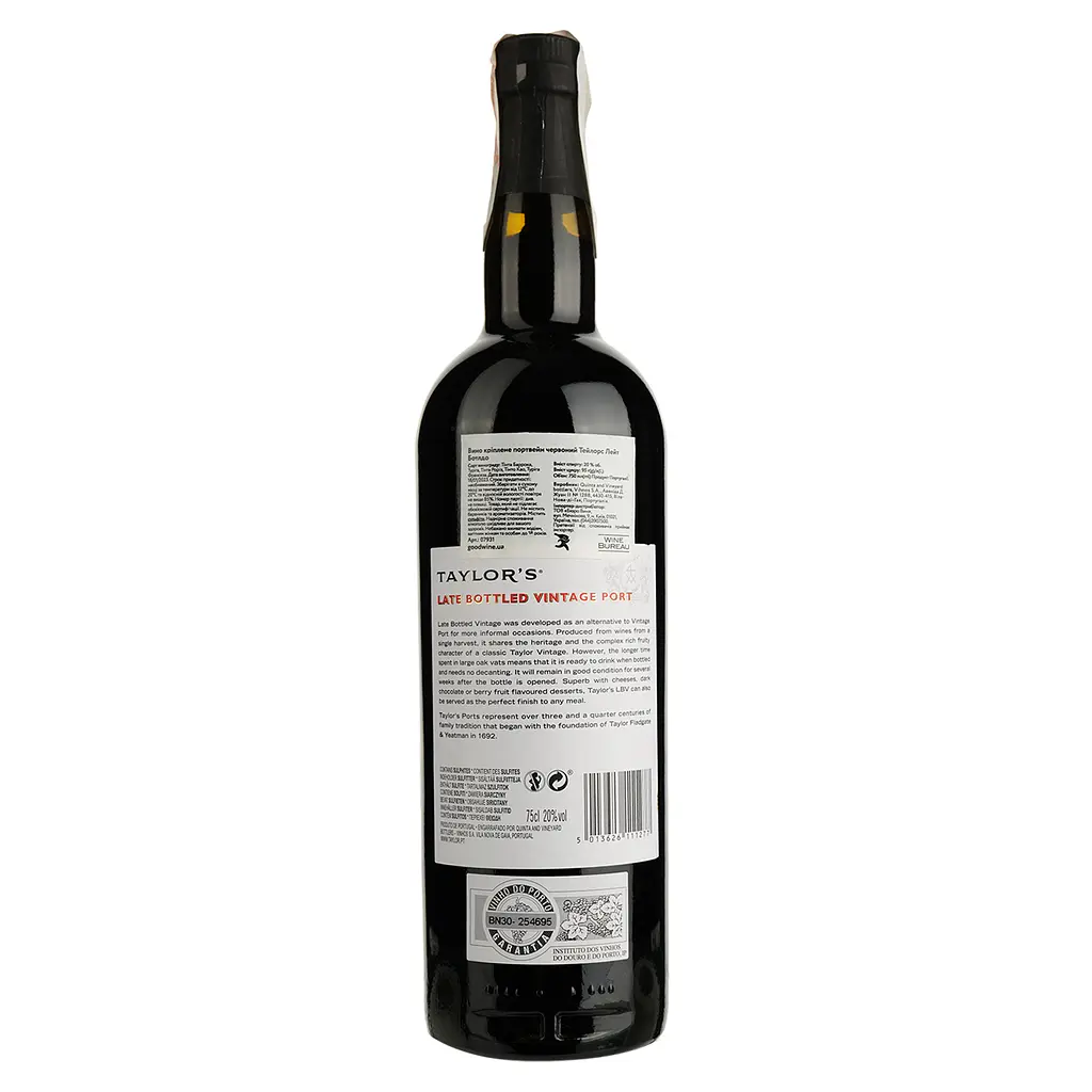 Вино Taylor's Late Bottled, червоне, солодке, 20%, 0,75 л (7931) - фото 2