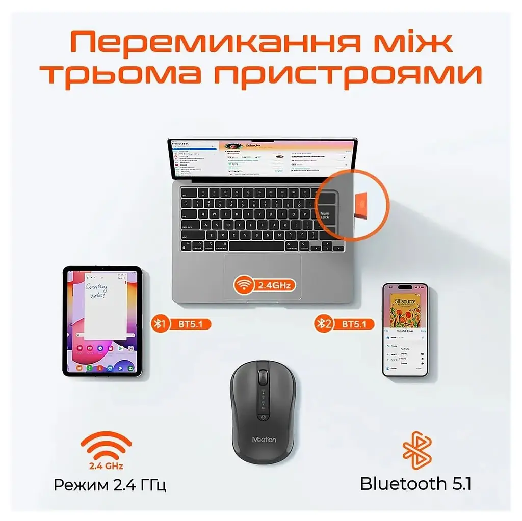 Миша Meetion MT-BTM185R-A (MT-BTM185R-A) - фото 3