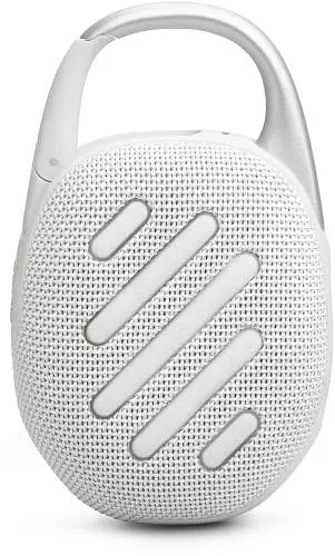 Колонка портативна 1.0 JBL Clip 5 White, 7B, Bluetooth, живлення від акумулятора, IP67 водонепроникна - фото 3
