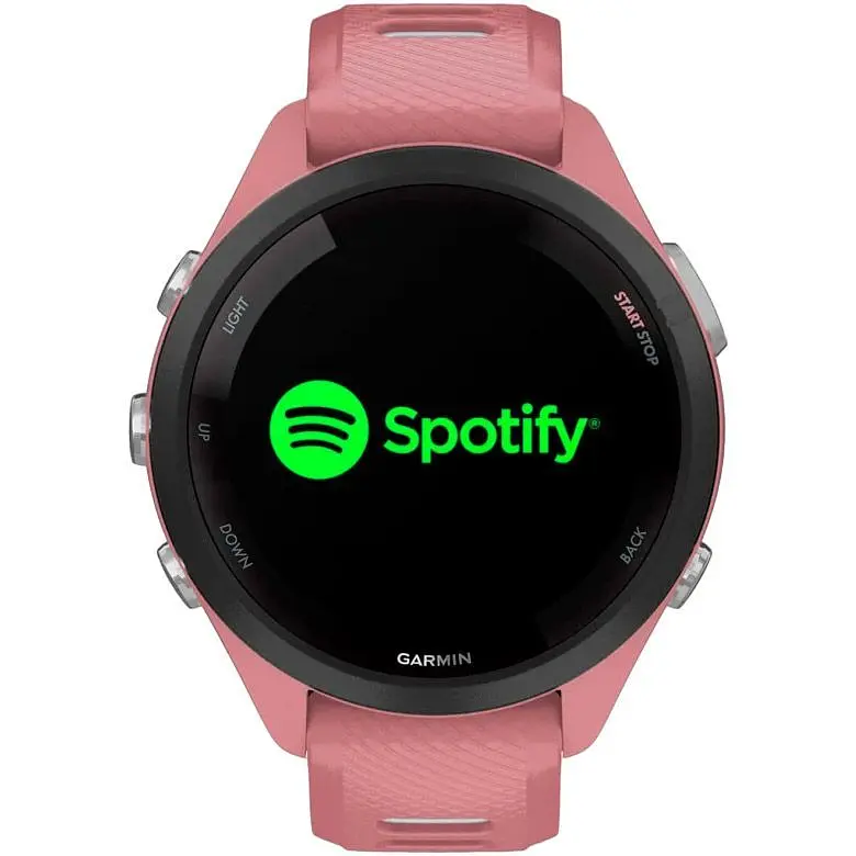 Смарт-годинник Garmin Forerunner 265S Black Bezel with Light Pink Case and Light Pink/Whitestone Silicone Band (010-02810-05) [89364] - фото 4