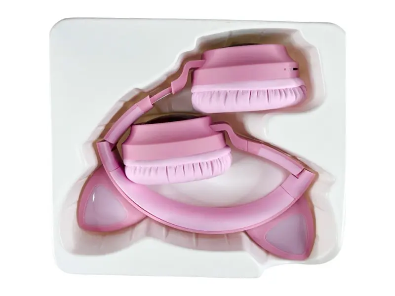 Навушники з мікрофоном Hoco W27 Cat Ear Pink - фото 5