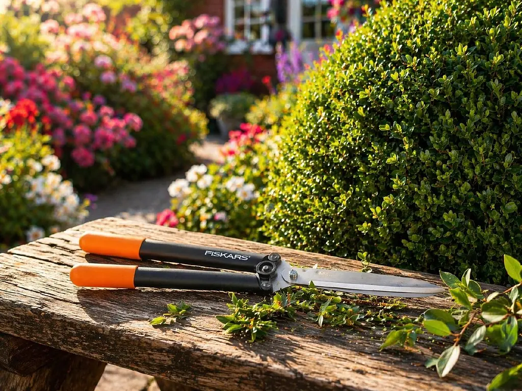 Набір Fiskars: Гілкоріз площинний телескопічний Fiskars Solid L13 + Ножиці для кущів Solid HS21 - фото 5
