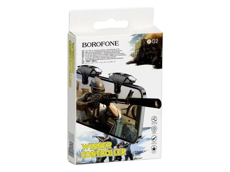 Геймпад-триггер для смартфона Borofone BG2 Spartan Black (BG2B) - фото 4