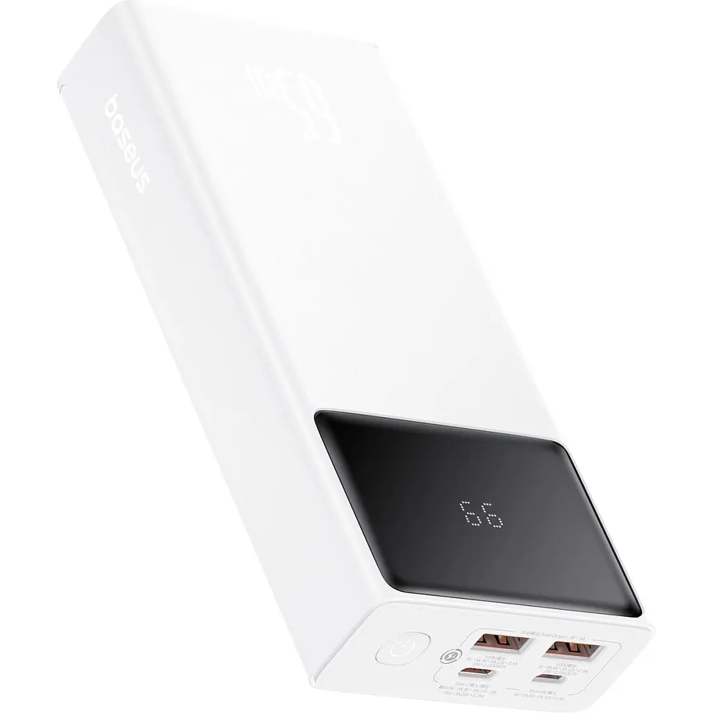 Зовнішній акумулятор Baseus Star-Lord Digital Display 20000mAh 65W White [P10022906213-00] [117956] - фото 3