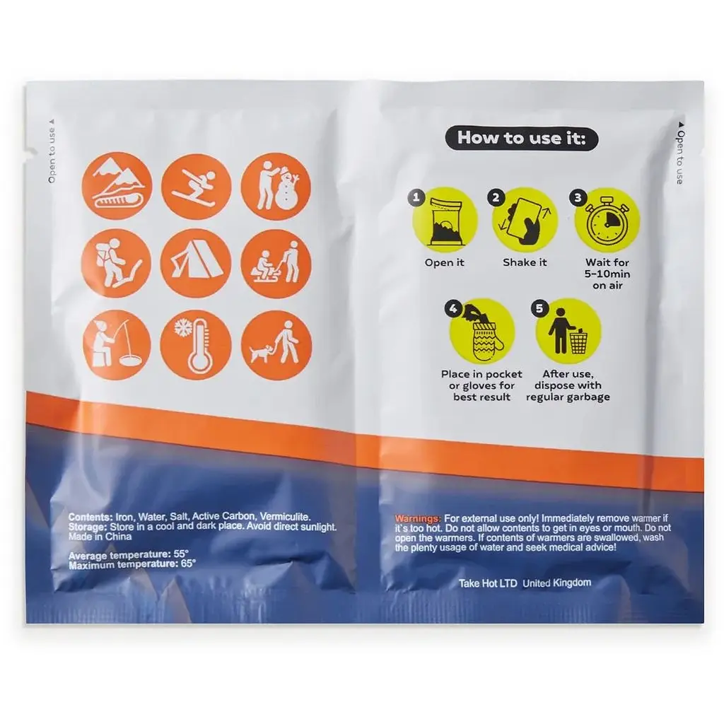 Грелка для рук TakeHot химическая 2 шт. (4820249530023) - фото 4