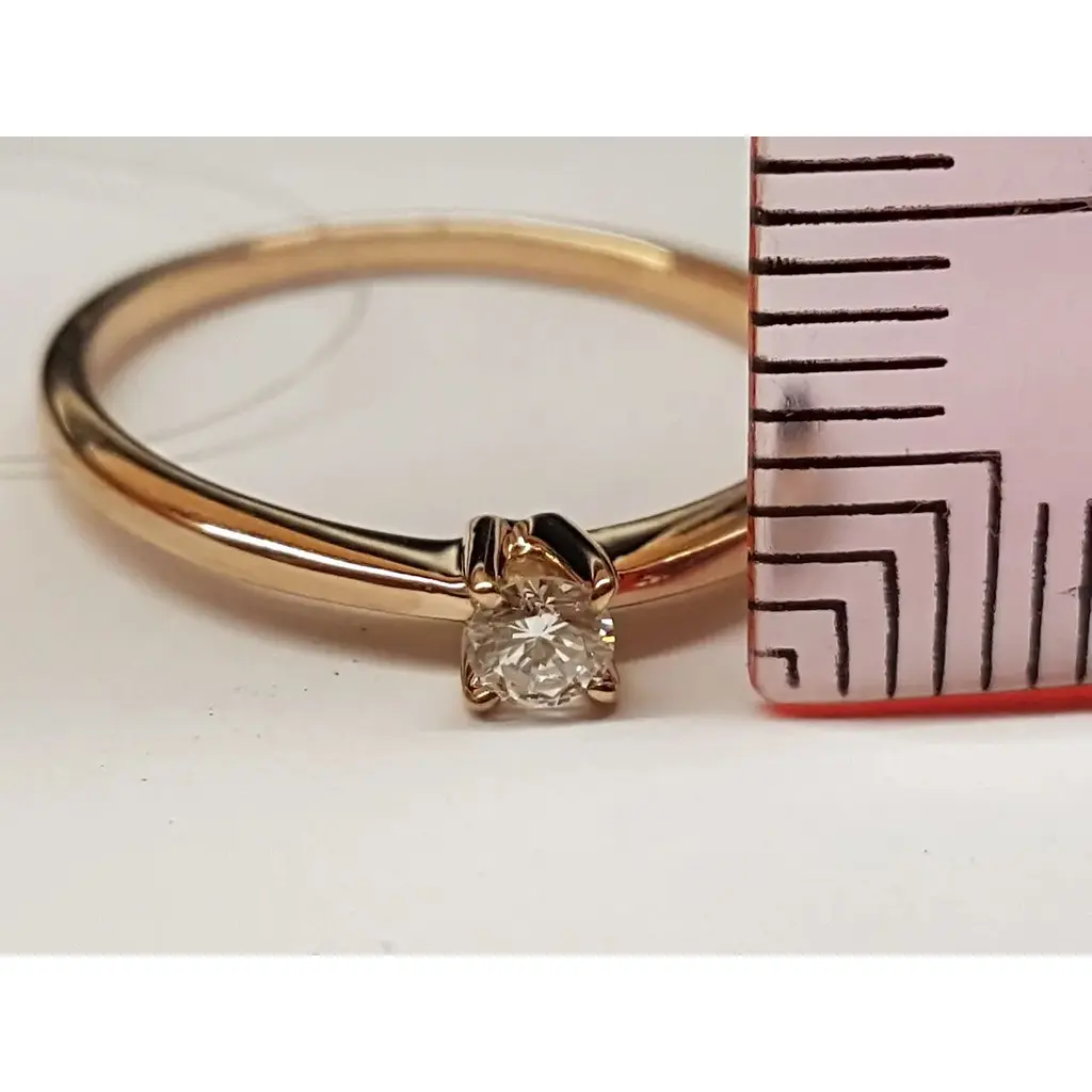 Золоте кільце Qvaliz з діамантами. Артикул 501-00780 17 - фото 5