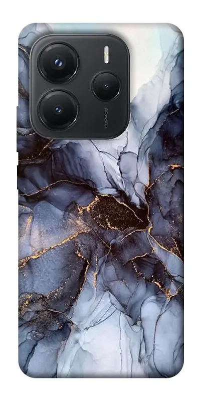 Чехол Demsky Черно-белый мрамор для Xiaomi Redmi Note 14 5G - фото 1