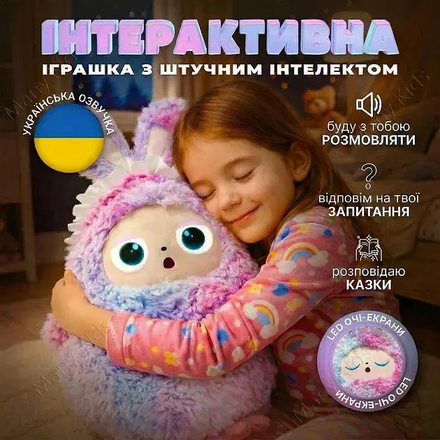Інтерактивна м’яка іграшка з ШІ AI Smart Plush Toy - фото 3