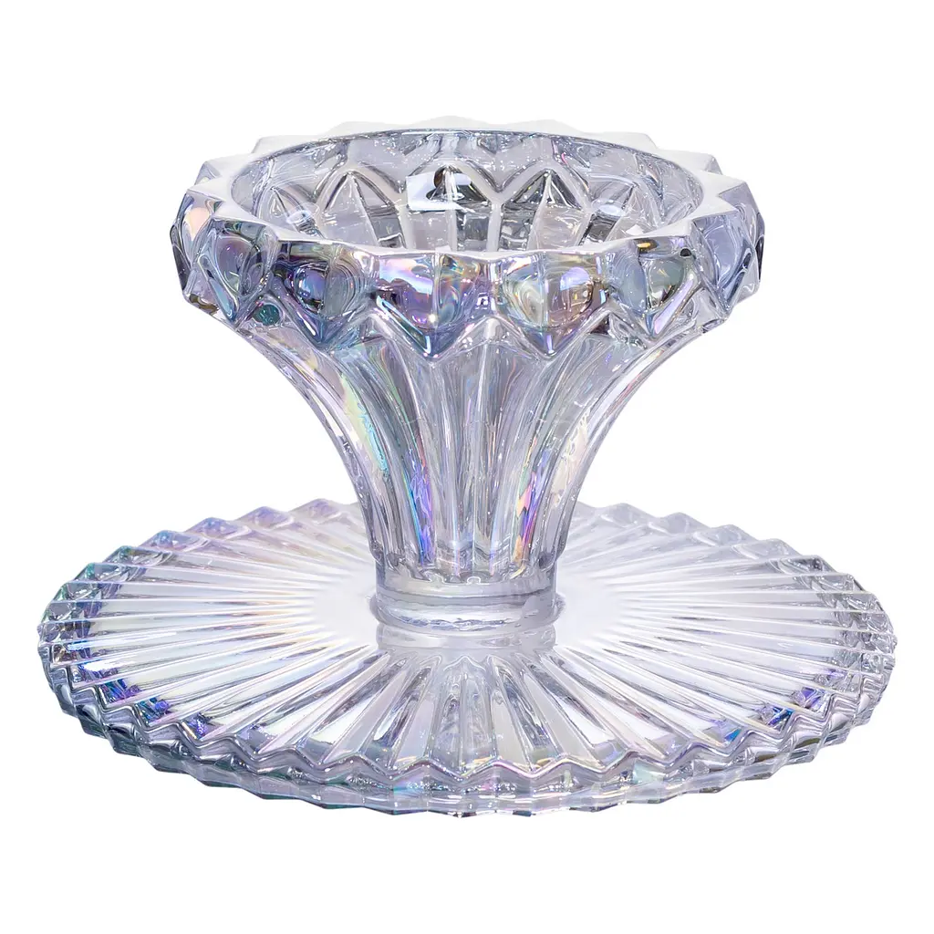 Тортовница стеклянная круглая на ножке Ø19 см для торта, капкейков, пирожных Yiwu HP-19-148S - фото 2