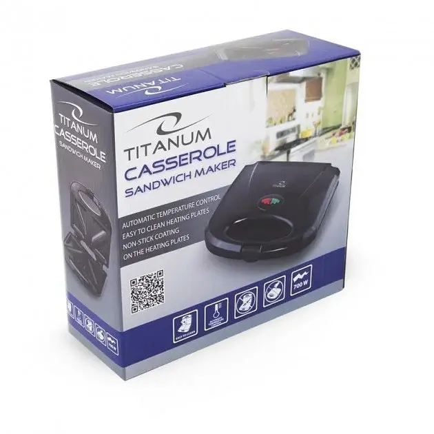 Сендвічниця-бутербродниця Esperanza Titanum TKT005K Pizzaiola - фото 4