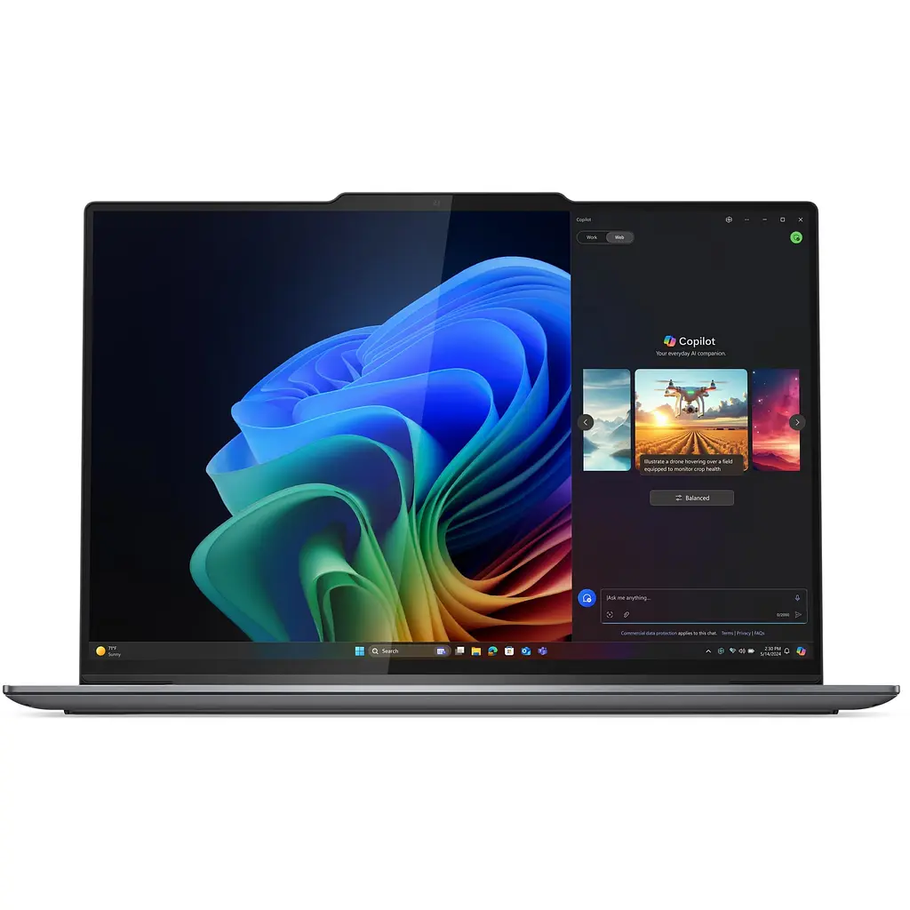 Ноутбук Lenovo ThinkPad X9-14 Gen 1 з процесором Intel Core Ultra 5 228V pana la 4.5GHz, 14" WUXGA, OLED, 32GB LPDDR5x RAM, 512GB SSD, Intel Arc графікою, Windows 11 Pro, сірий, 3y on- - фото 4