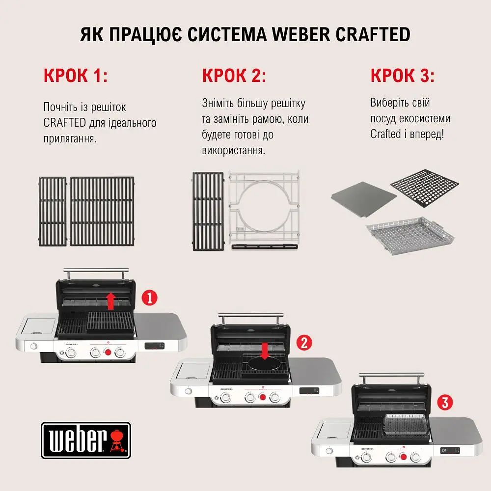 Гриль газовий Weber Genesis E-415 чорний (1500612) - фото 10