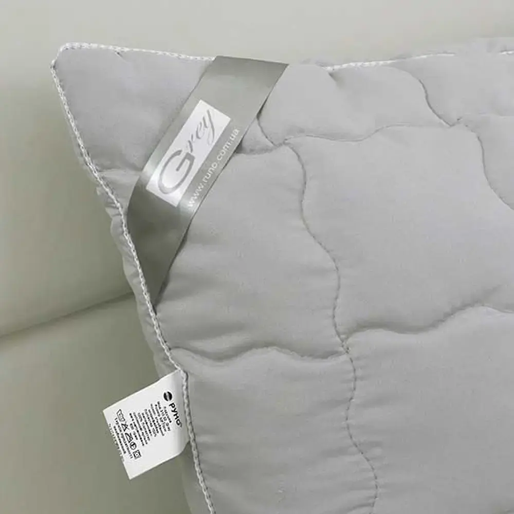 Подушка Руно Grey силіконова 50х70 см сірий (310.52GREY) - фото 2