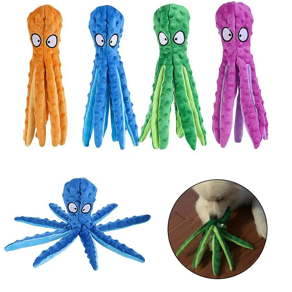 М'яка іграшка для собак Octopus Shaped Crinkle Dog Plush Toy - фото 5
