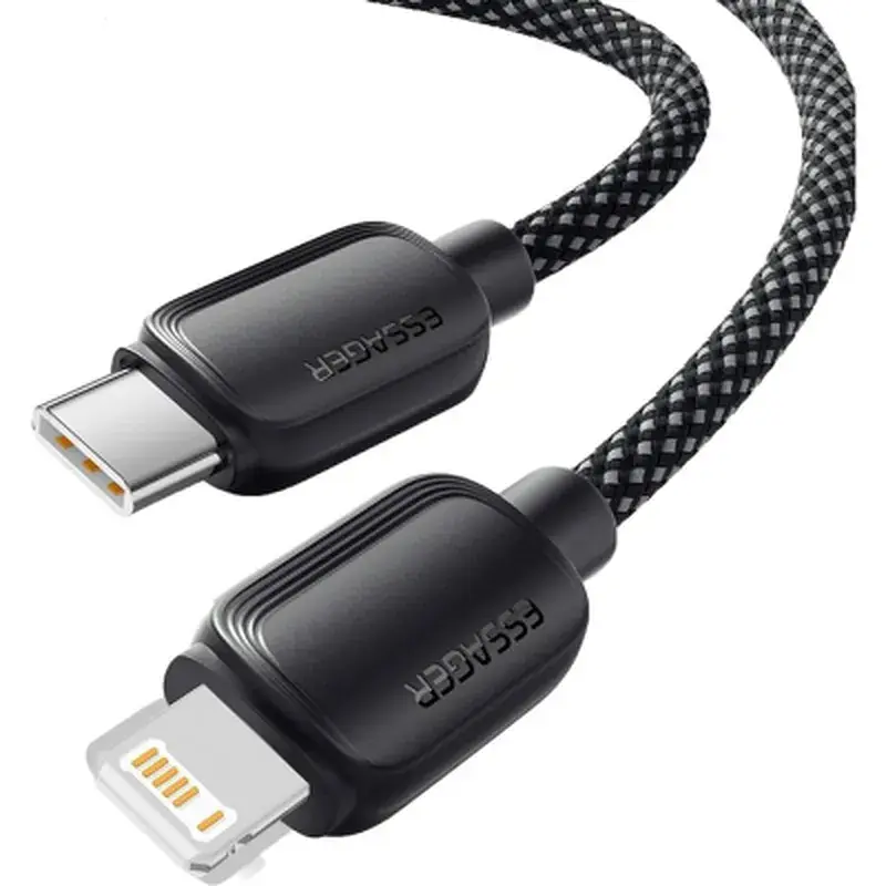 Дата кабель USB-C to Lightning 1.0m 20W black Essager (EXCTL-WL01-P) - фото 3