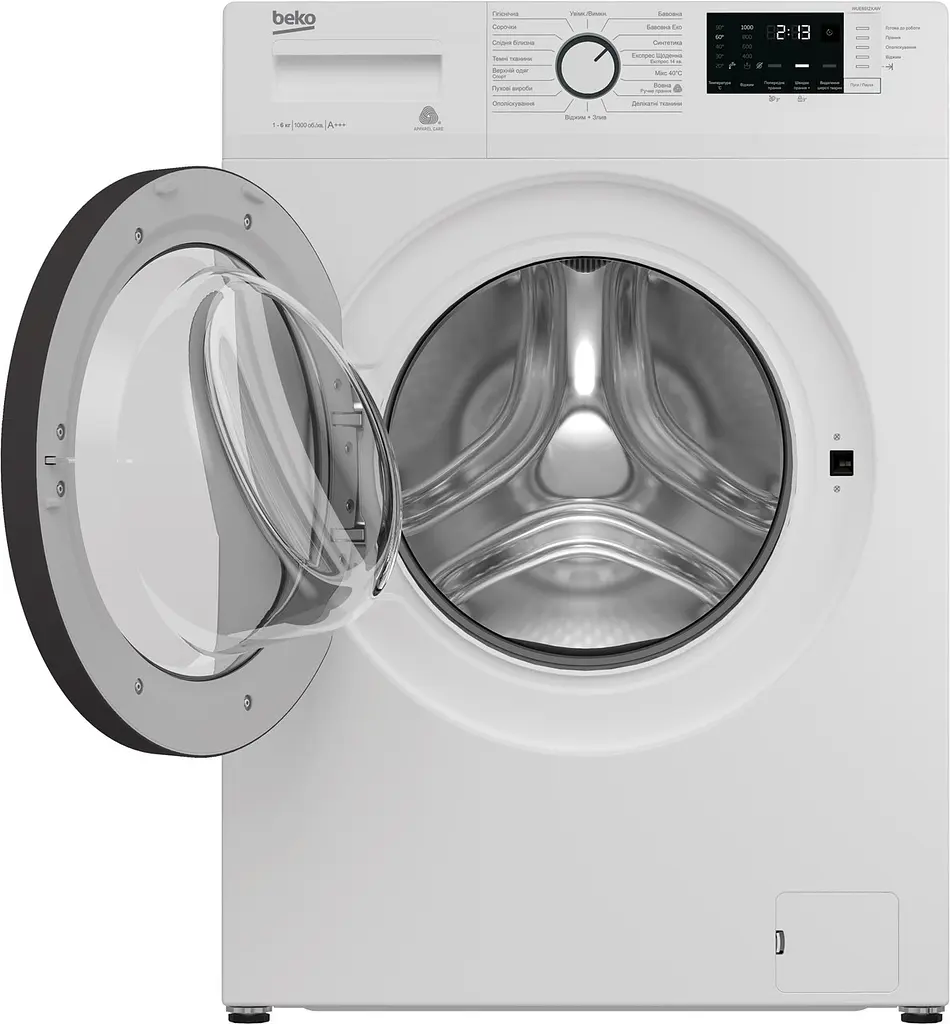 Пральна машина Beko з фронтальним завантаженням WUE6512XAW, білий+чорний. (WUE6512XAW) - фото 3