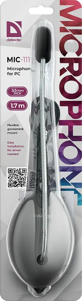 Мікрофон Defender MIC-111 grey (64111) - фото 4
