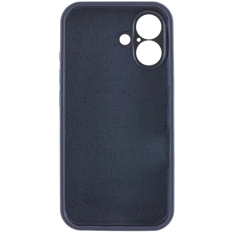 Чохол Silicone Case Full Camera Protective (AA) для Apple iPhone 17 (6.3) Темно-синій / Midnight blue - фото 3