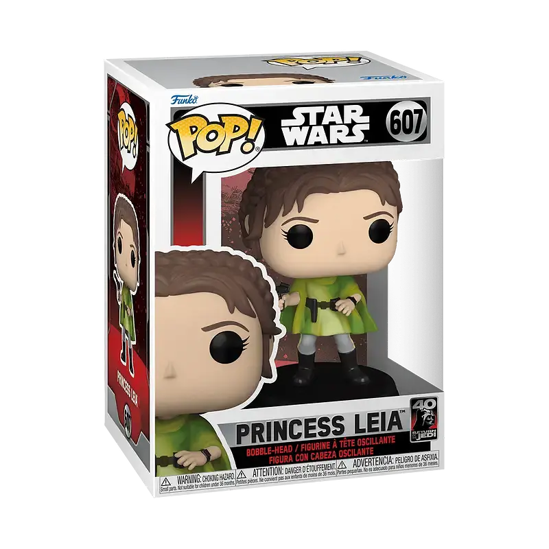 Фигурка Funko Pop Фанко Поп Звездные войны Принцесса Лея Star Wars Princess Leia 10 см FP SW PL 607 - фото 3