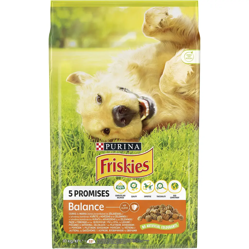 Сухой корм для взрослых собак Friskies Balance с курицей и овощами 10 кг - фото 2