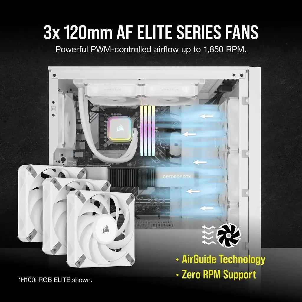 СВО Corsair iCUE H150i RGB Elite Liquid CPU Cooler White (CW-9060079-WW) Б/в - фото 12